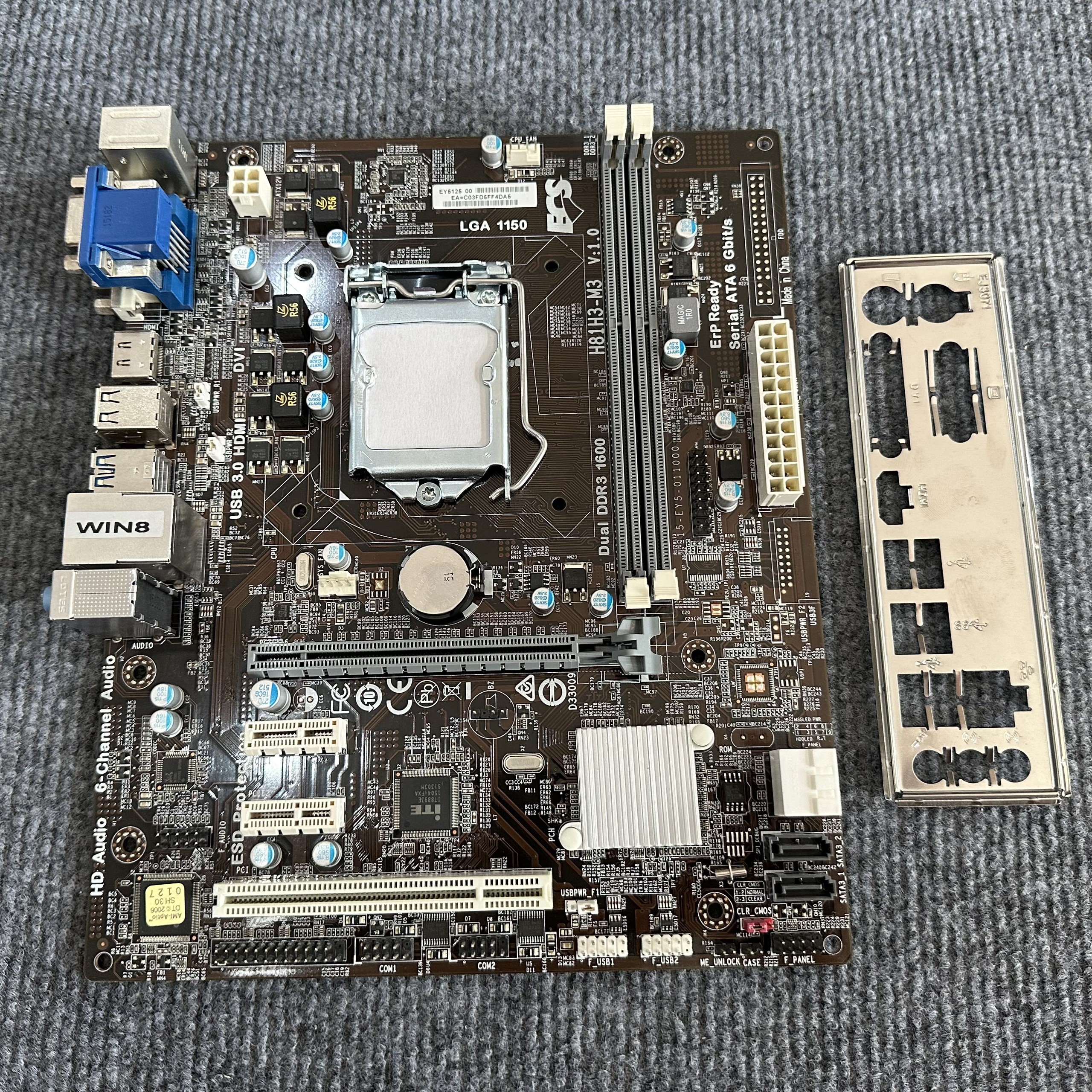 Mainboard ECS H81 Socket 1150 Đẹp Keng - Hàng Nhập Khẩu