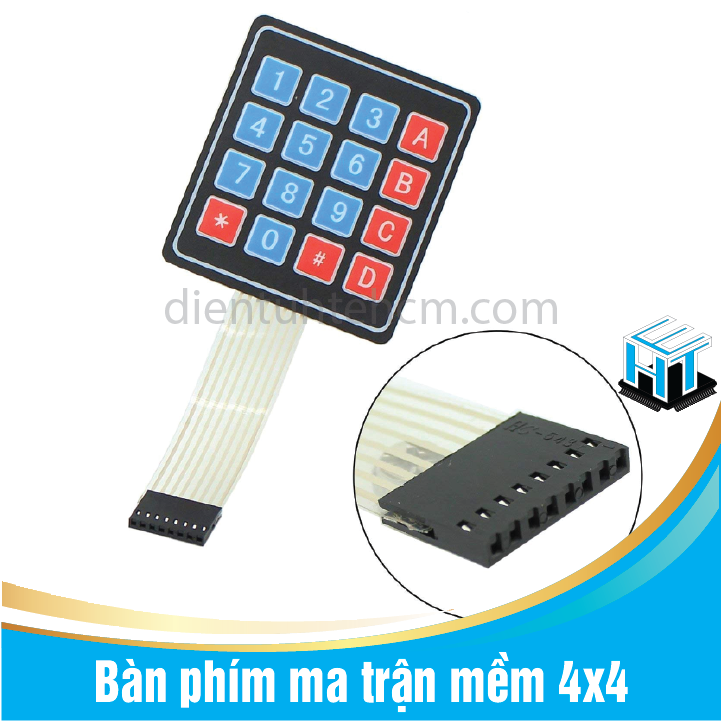 Module bàn phím ma trận 4x4 loại phím mềm