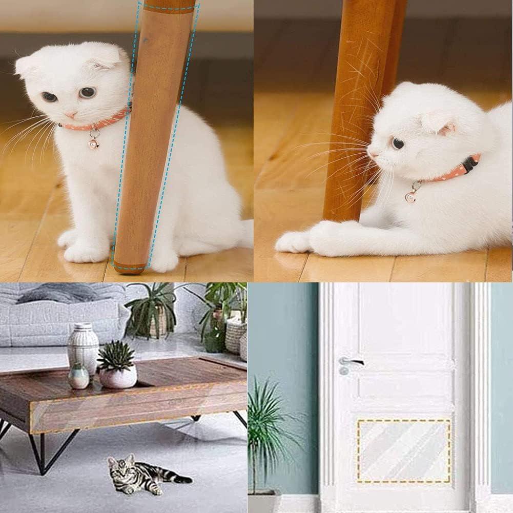 Cat Scratch Protector, 8 Miếng Dán Bảo Vệ Chống Trầy Xước Tự Dính Trong Suốt Với 32 Ốc Vít, Bảo Vệ Đồ Nội Thất Cho Ghế Sofa, Thảm, Cửa, Mặt Bàn - 30*40cm