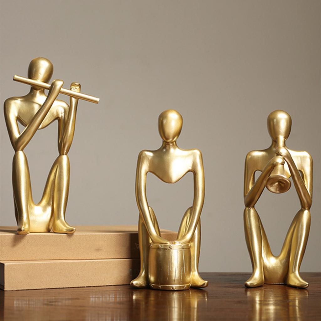 Abstract Thinker Sculpture Statue Photo Props Office Decor