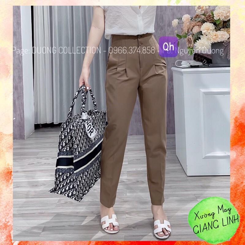 Quần Baggy 2 Khuy- Quần Cạp Cao- Ảnh Thật Shop Chụp