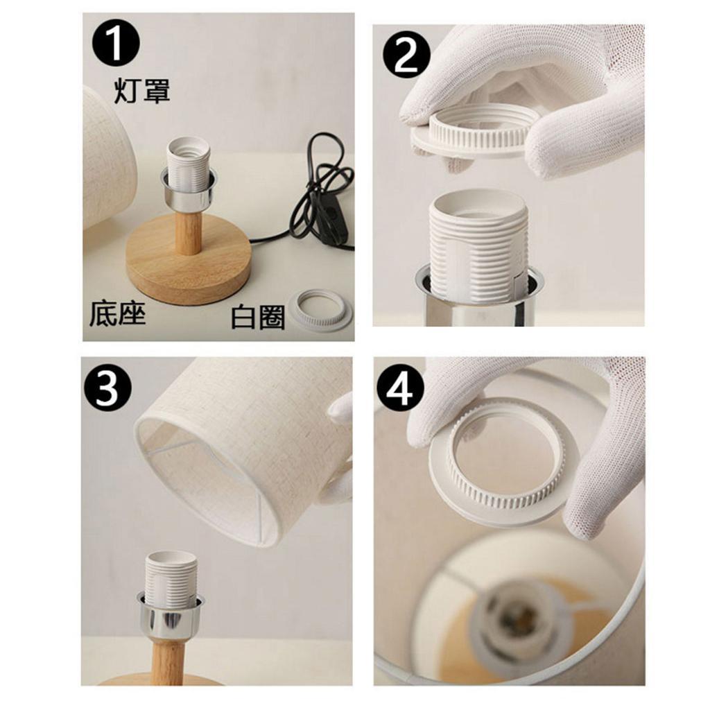 EU Standard Fabric Lampshade Table Lamp Shade Bedside Light Shade E27