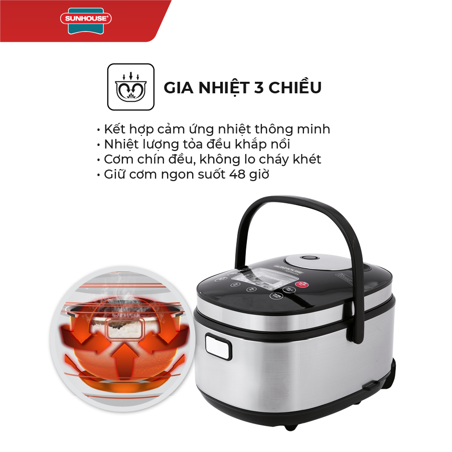 Nồi Cơm Điện Tử Sunhouse Mama SHD8903 - Hàng chính hãng