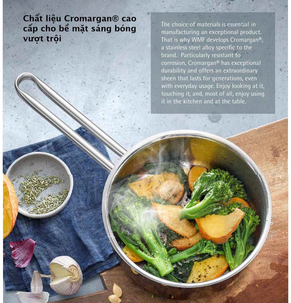 Bộ nồi WMF Inspiration 7 món Inox 18/10 cao cấp hàng Đức
