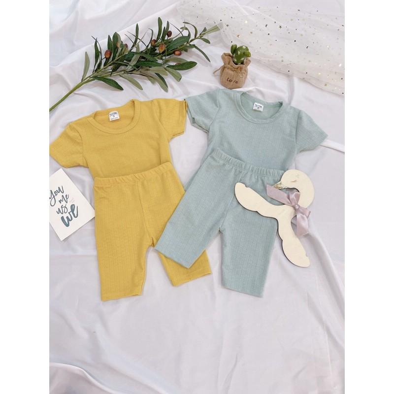 Bộ thông hơi trơn màu cho bé trai/ bé gái