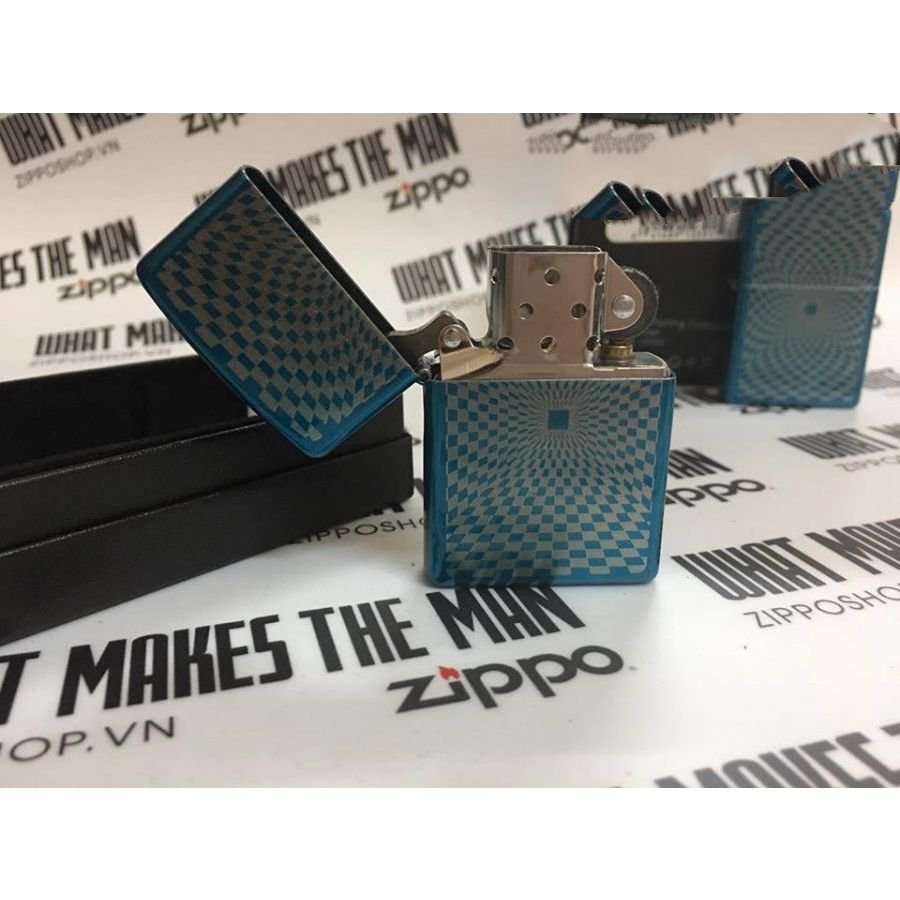 Bật Lửa Zippo Minimalisum Design Cerulean Chính Hãng Usa