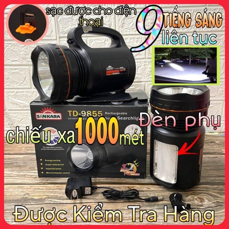 Đèn pin xách tay 3in1 Sankara -120w- đèn pin siêu sáng- chiếu xa 1000m