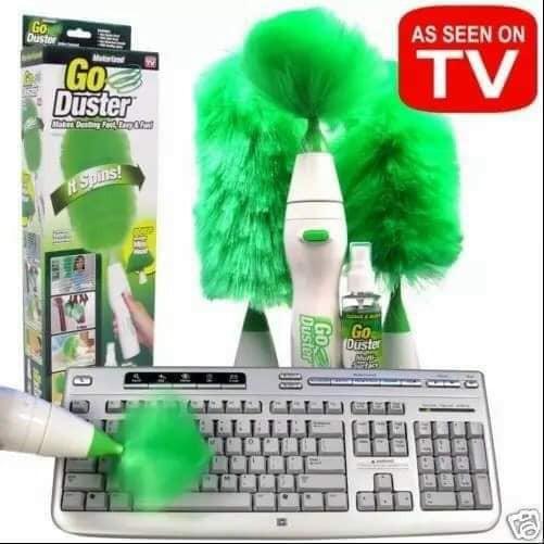 Chổi Lau Bụi Tự Động Spin Duster Đầu Chổi Công Nghệ Tĩnh Điện Lau Bụi Cực Tốt