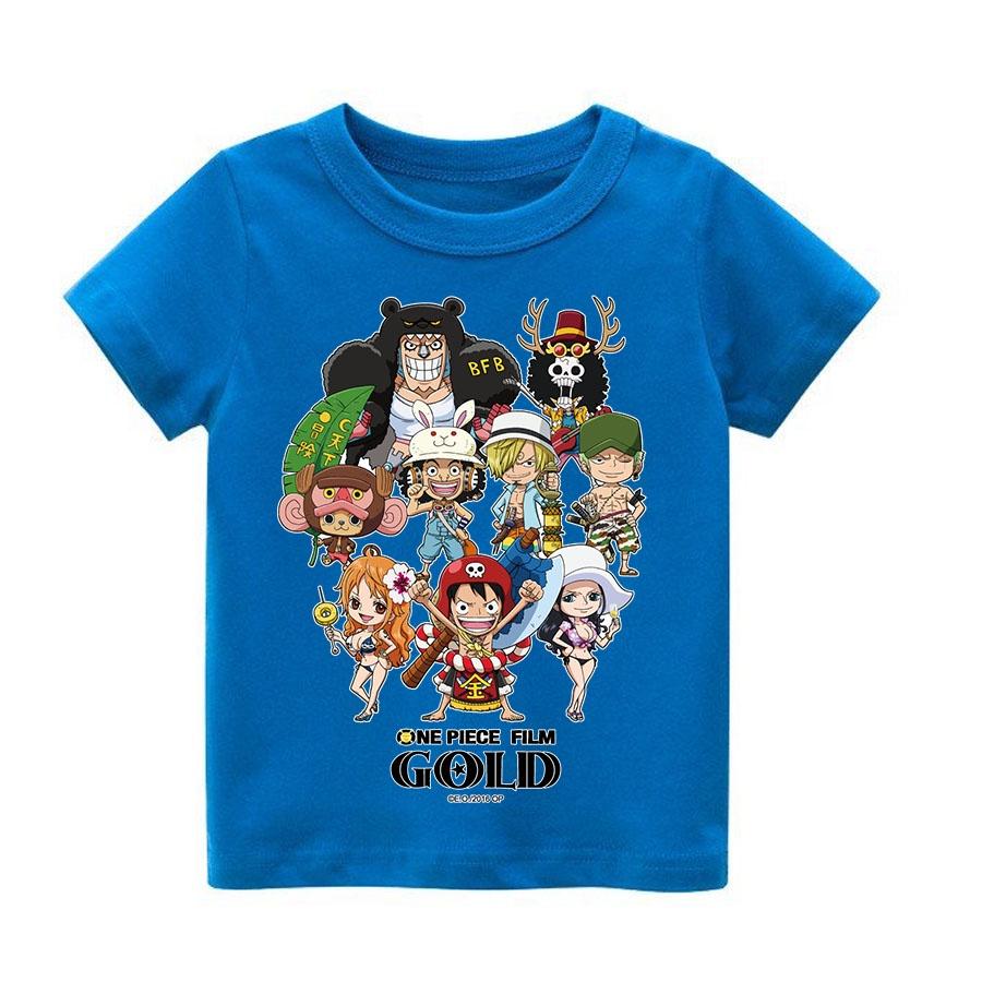 Áo thun trẻ em one piece chibi Có size người lớn, King Cotton