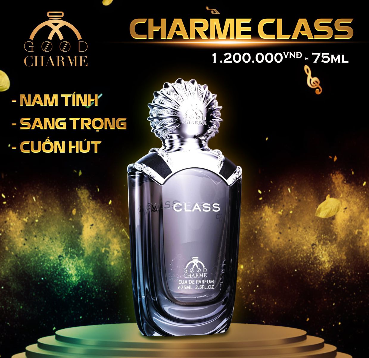 Nước Hoa Nam Charme Class 75ml