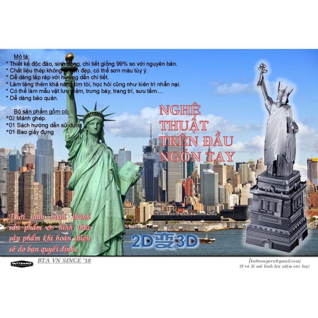 Mô Hình Lắp Ráp 3d Tượng Nữ Thần Tự Do - Hoa Kỳ