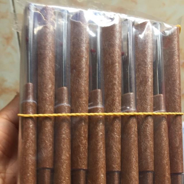 Combo 10 cây rạch khuy cán giả gỗ đẹp mắt