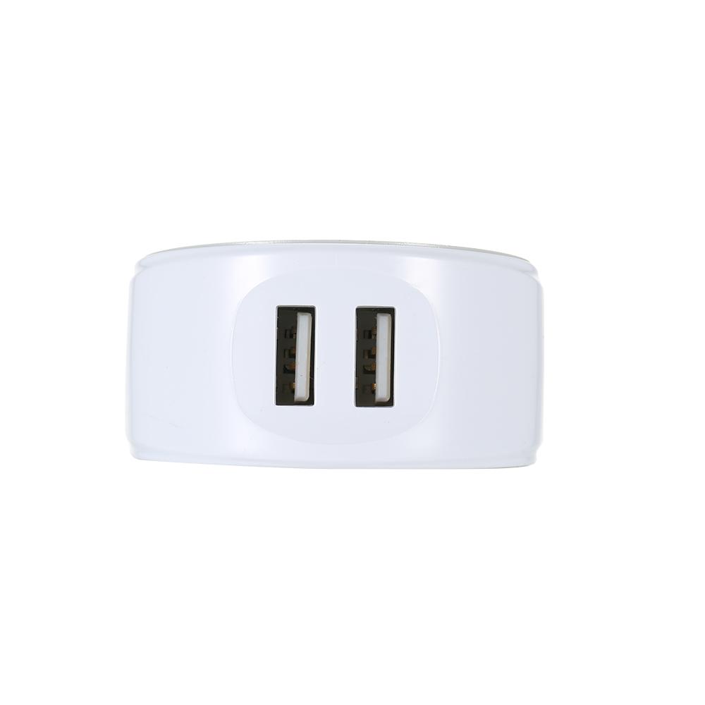 EU Plug 2 Ports USB Charger Wall Adapter EU Adapter 5V 2.1A Replacement for iPhone Samsung Xiaomi