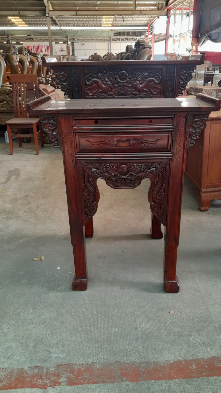 Bàn Thờ Bàn Cúng-Bàn phật gia tiên 2 tầng gỗ muồng nhiều kích thước FREESHIP 60 KM