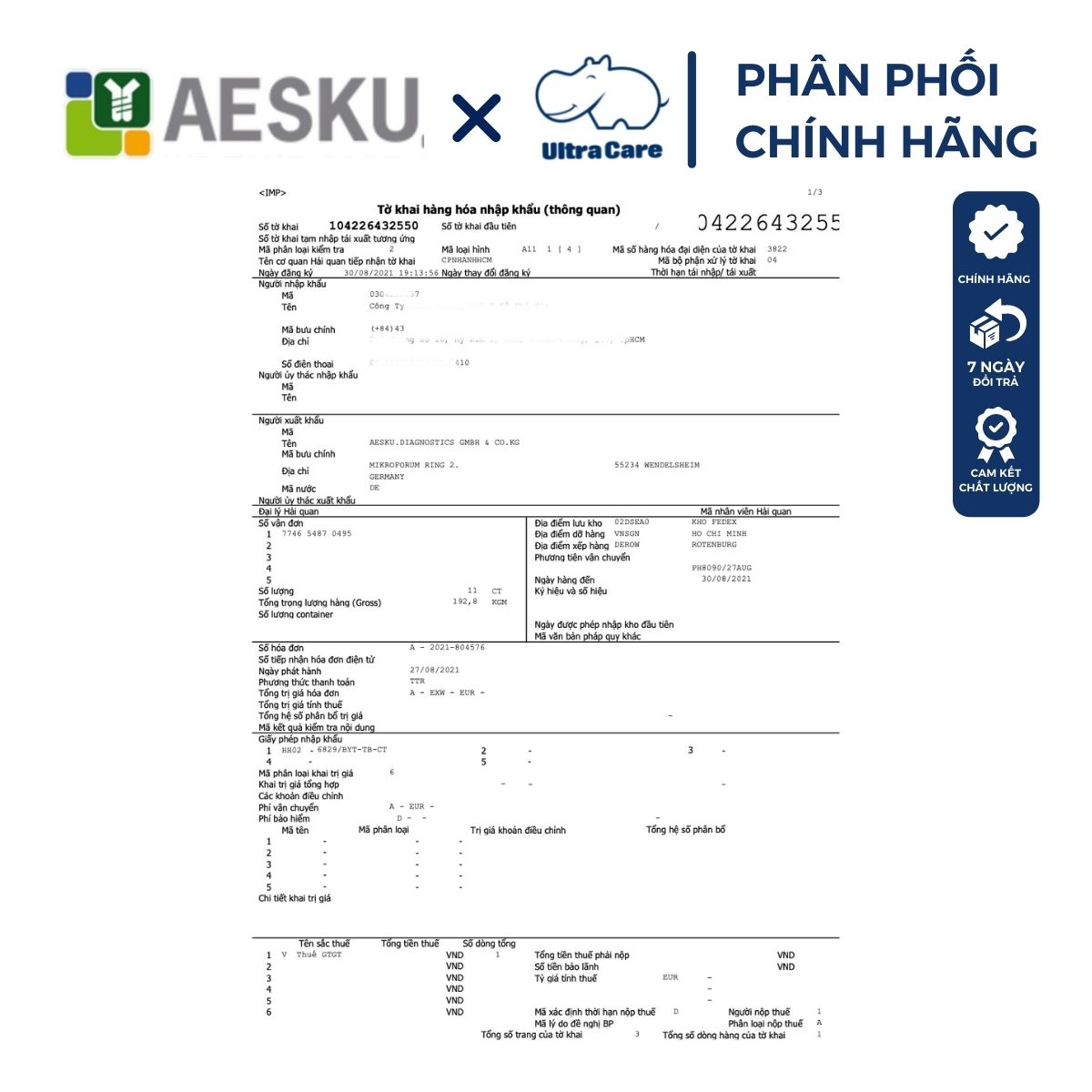 Kit test nhanh covid tại nhà -  Hàng Của Đức - Châu Âu - Chính xác - Nhanh chóng - Tiện lợi