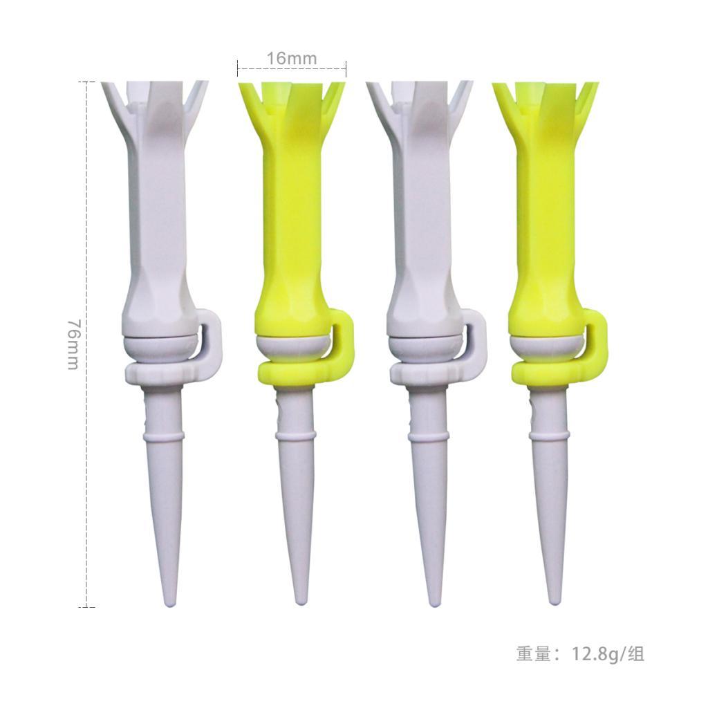 4pcs Golf Guide Claw Tee Unbreakable Golf Rotatable Tees Train Accessory