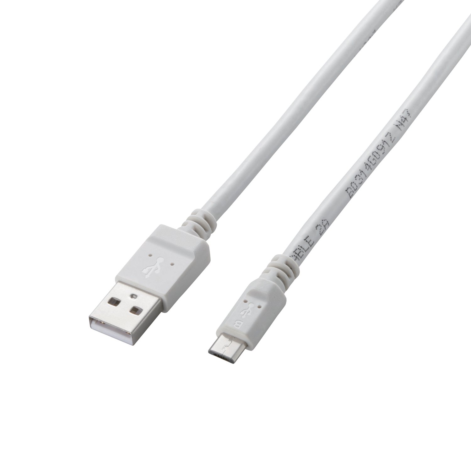 Dây cáp microUSB , 0.8m, 2A ELECOM MPA-AMB2U08 - Hàng chính hãng