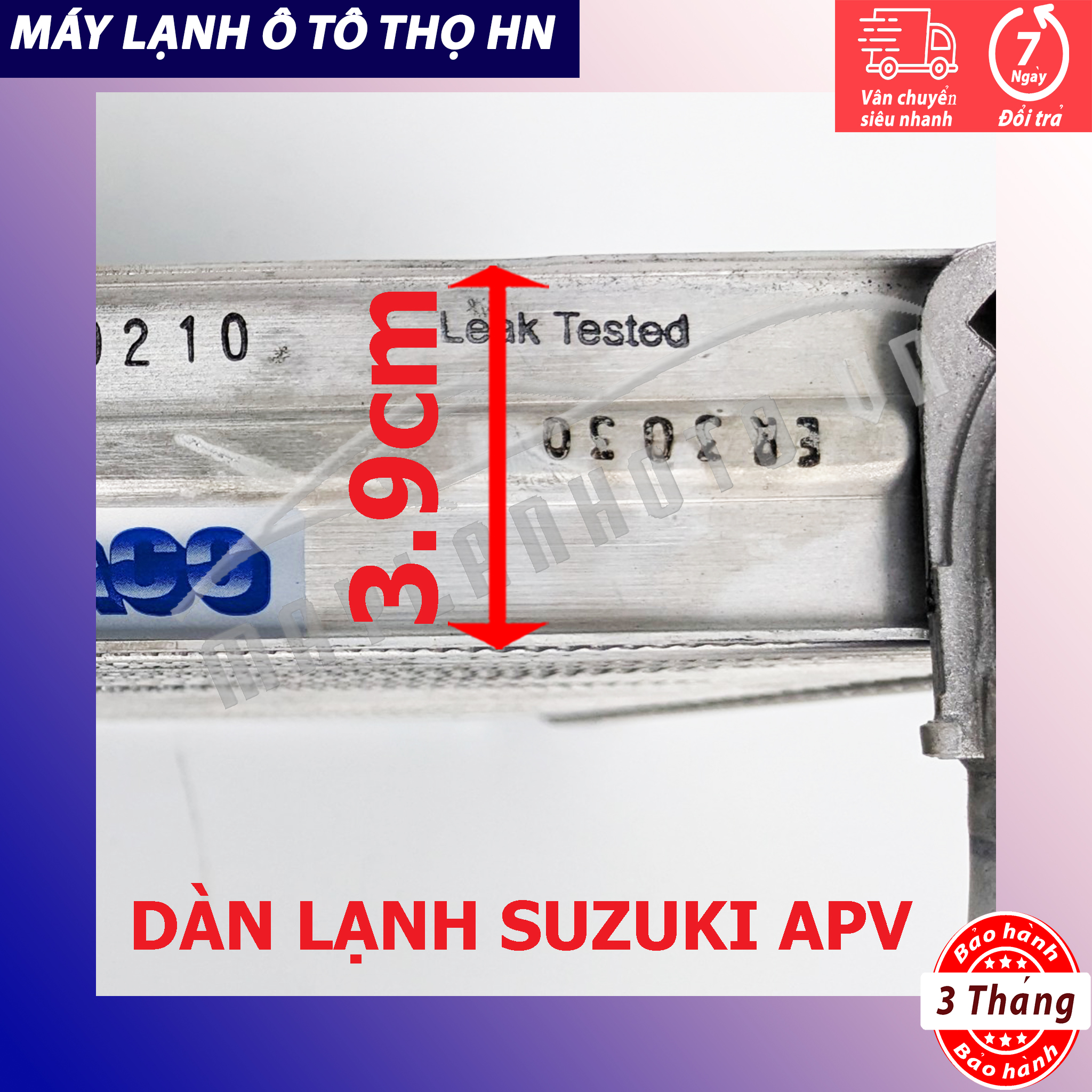 Dàn (giàn) lạnh Suzuki APV 2004 2005 2006 2007 2008 2009 2010 2011 2012 Hàng xịn Thái Lan 04 05 06 07 08 09 10 11 12