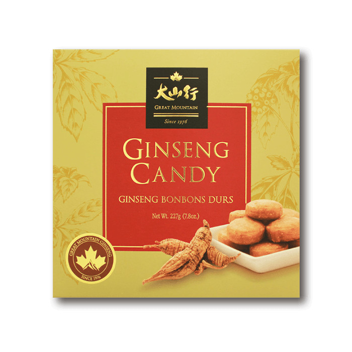 Kẹo Nhân Sâm Great Mountain Canada 227gr/ Hộp