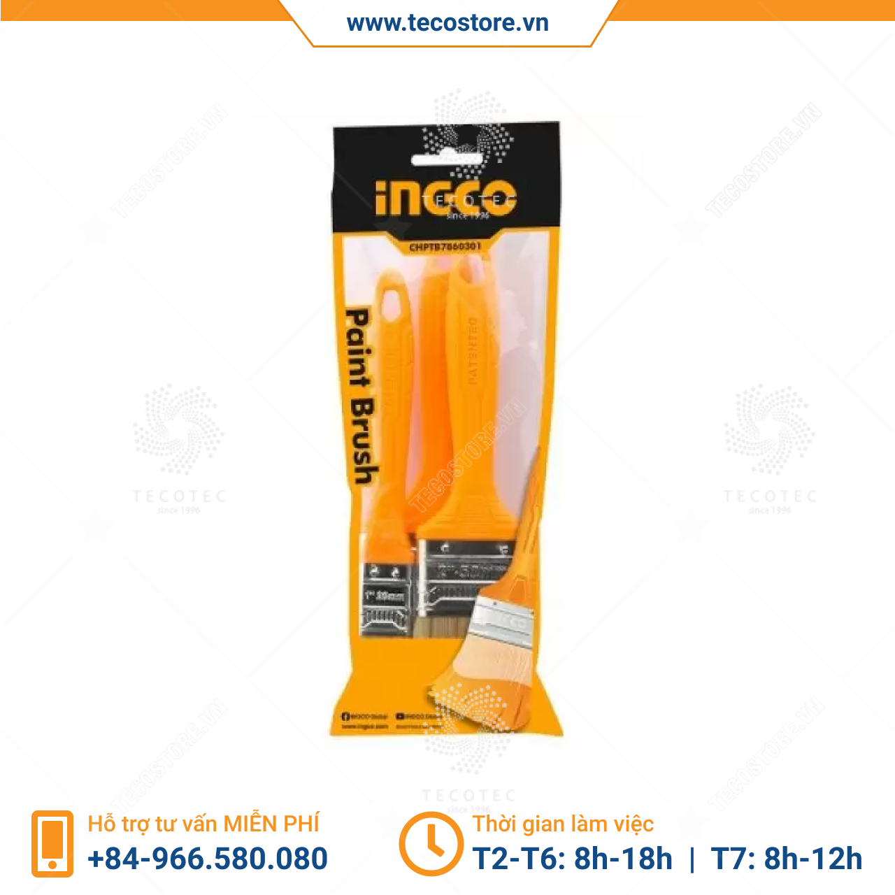 Bộ 3 chổi cọ sơn INGCO CHPTB7860301