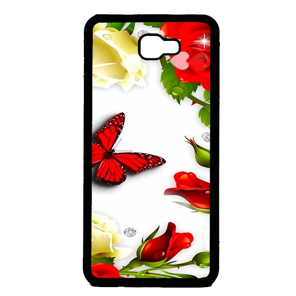 Ốp lưng cho Samsung Galaxy J7 Prime BƯỚM ĐỎ 1 - Hàng chính hãng
