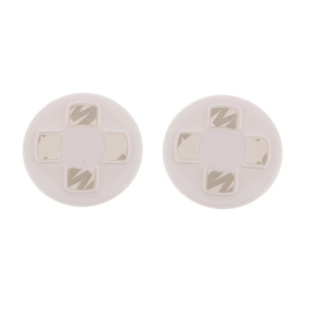 1 Pair Round D-pad Direction Cross Key Cap Buttons for Microsoft One Controller - White