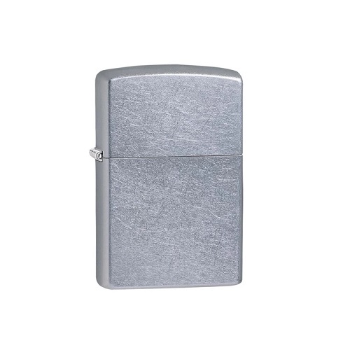 Combo 4 sản phẩm : Bật lửa Zippo Street Chrome 207+Xăng+Đá+Bấc