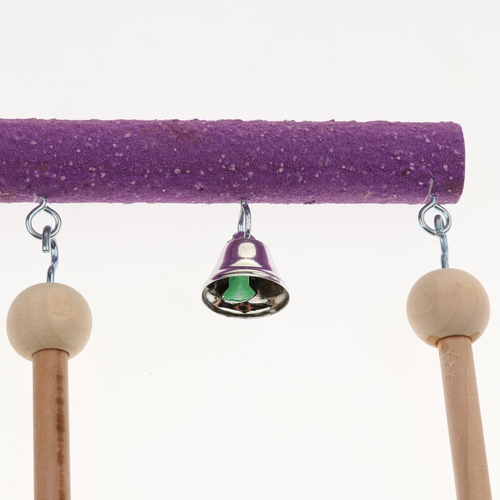 Parrot Bird Wooden Perches Stand Rest Swing for Pet Bird Cage Decoration