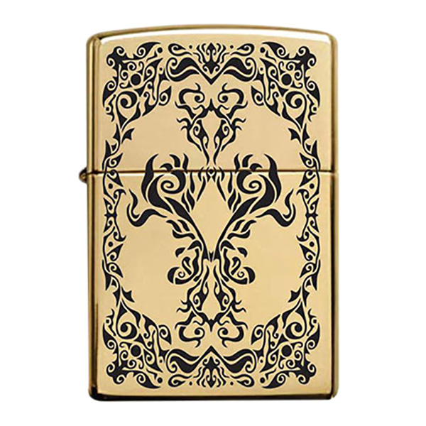 Bật Lửa Zippo 254b Khắc Axit Hoa Văn 22 - 254b.Hv22