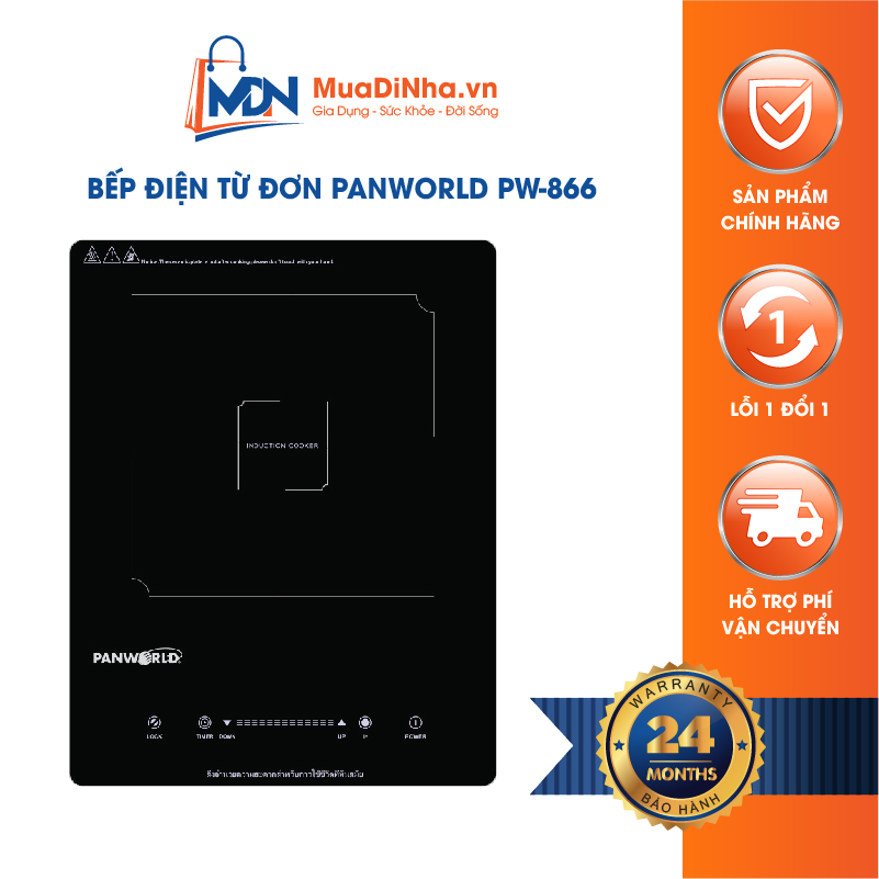 Bếp điện từ âm Panworld PW-866 nhập khẩu Thái Lan - Hàng chính hãng