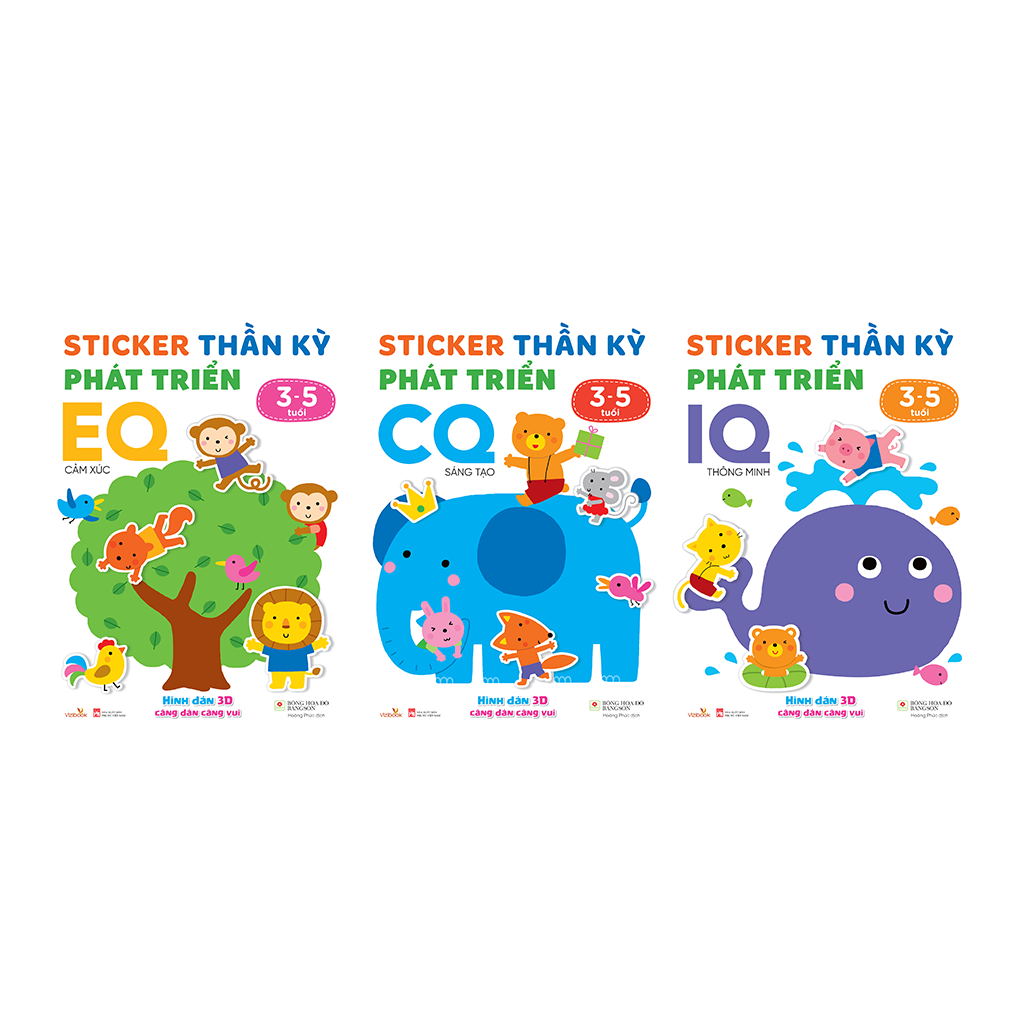 Sticker Thần Kỳ Phát Triển Iq - Eq - Cq 3 - 5 Tuổi