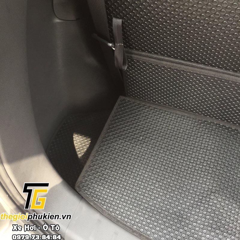 Bộ lót cốp và lưng hàng ghế chất liệu cao su tự nhiên cho xe Mitsubishi Xpander, Xpander Cross thương hiệu Kata