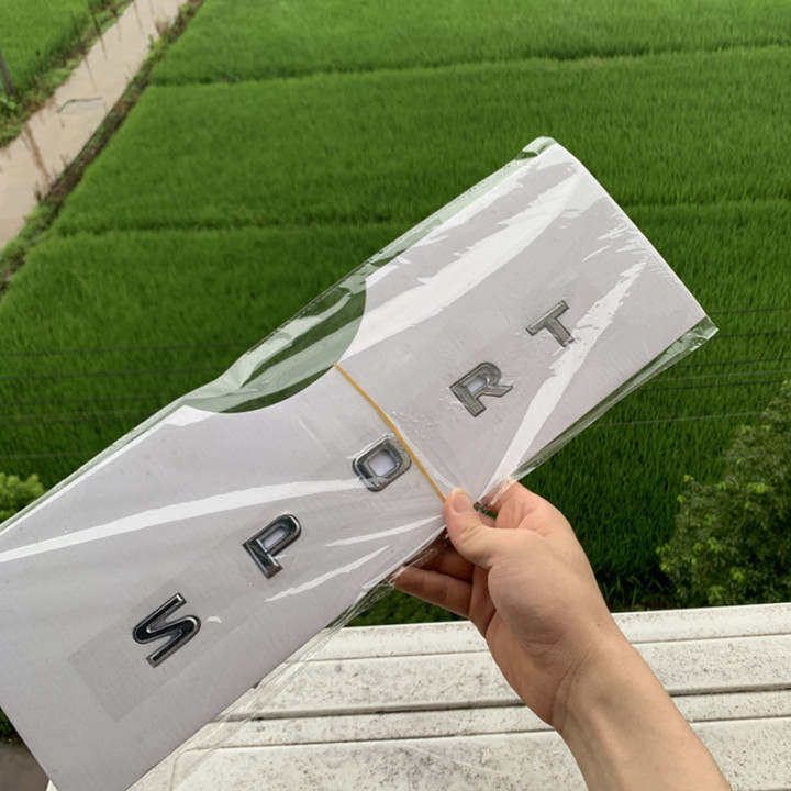 Bộ 3 Decal tem chữ Super Sport dán đuôi xe và hông xe ô tô LXSP