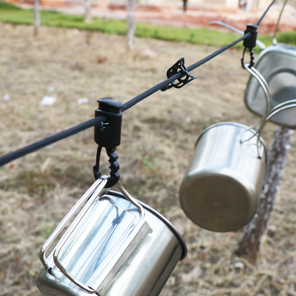 Dây Treo Đồ 5m Có Móc Phơi Đồ Cho Cắm Trại Đi Bộ Đường Dài