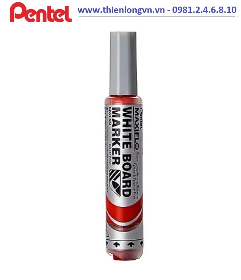 Bút viết bảng bấm Pentel MWL5M mực đỏ