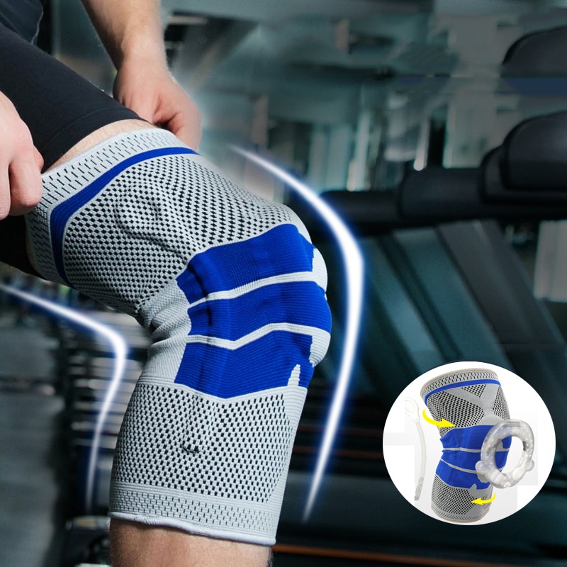 Băng Gối Thể Thao Aolikes Knee Pads Có Lớp Đệm Silicon Và Lò Xo Chính Hãng Aolikes (1 Chiếc)