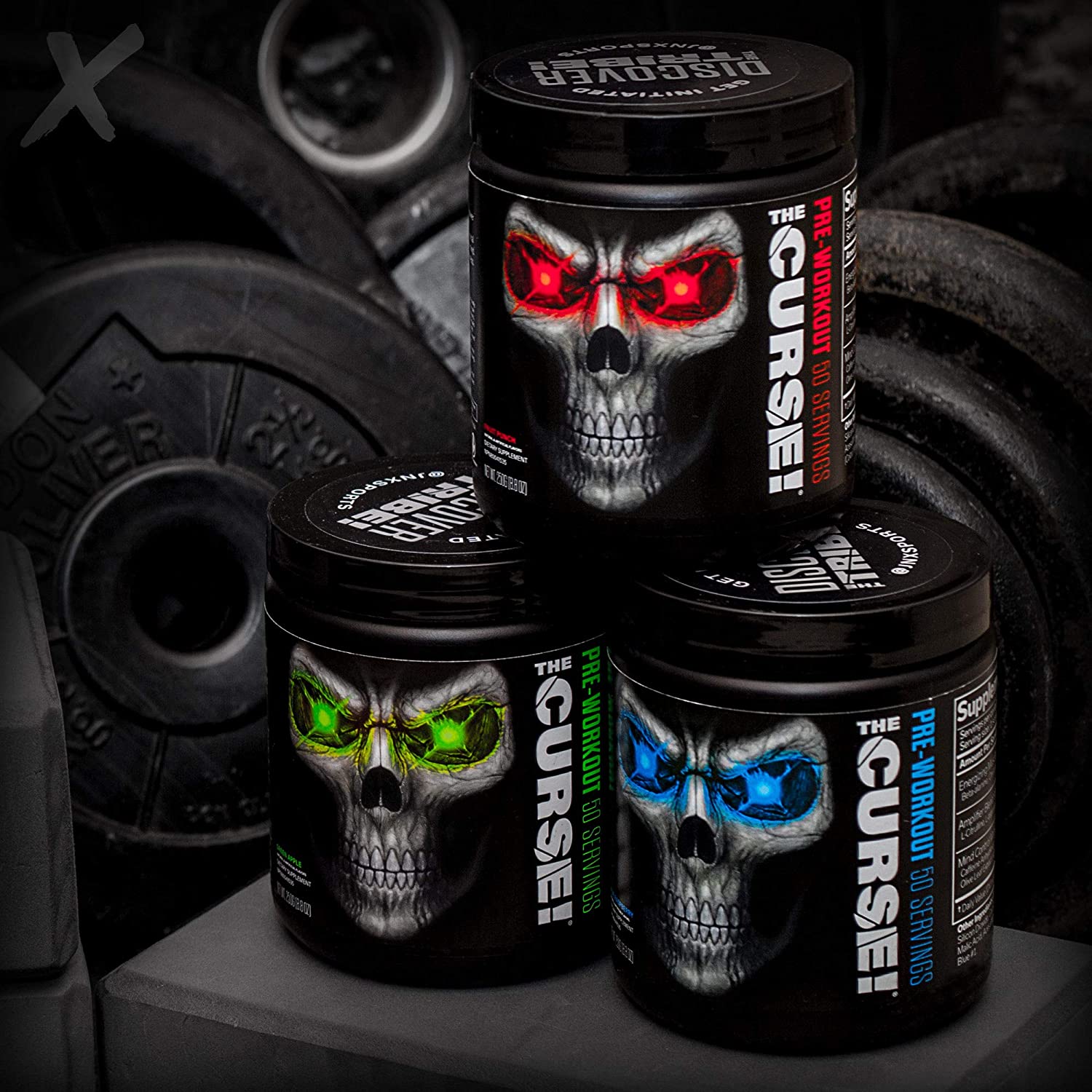 JNXSports The Curse Pre-Workout (50 Serving) Hỗ Trợ Tăng Sức Mạnh Trước Tập, Duy Trì Sức Bền, Tập Trung Cao Độ