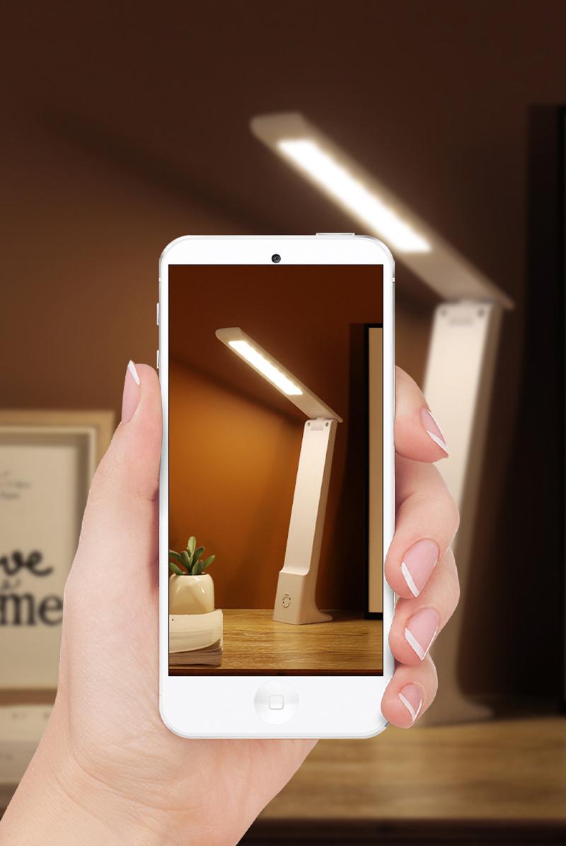 Bảo vệ mắt gấp Điều khiển cảm ứng Đèn LED để bàn có thể điều chỉnh độ sáng