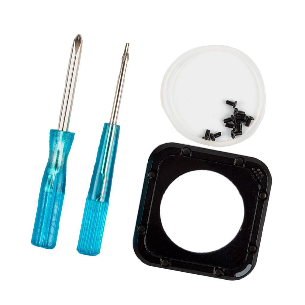 Replacement Kit CNC Lens Protetive Side Frame Lens Cover with Tools for for for for for GoPro Hero 4 Session Camera Accessories