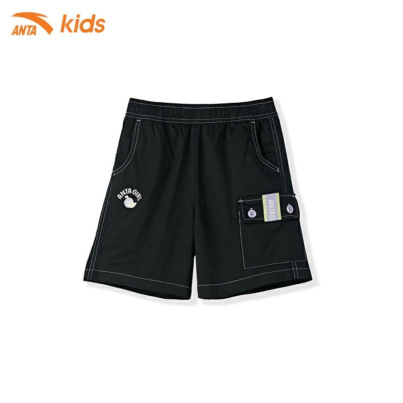 Quần lửng bé gái Anta Kids W362128303-2 thiết kế lưng chun, kiểu dáng thể thao