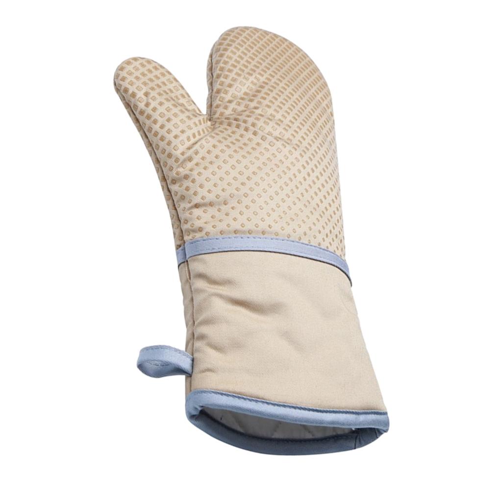 Silicone+Cotton Oven Mitts Heatproof Mitten Kitchen Baking Oven Gloves