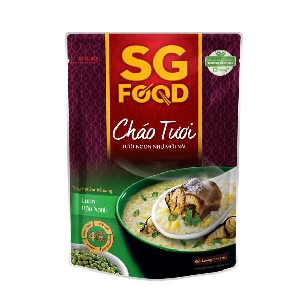 Cháo Tươi SG Food combo 5 gói đủ vị (Thịt Bằm, Sườn Non, Lươn, Cá Lóc, Cá Hồi) x 240g