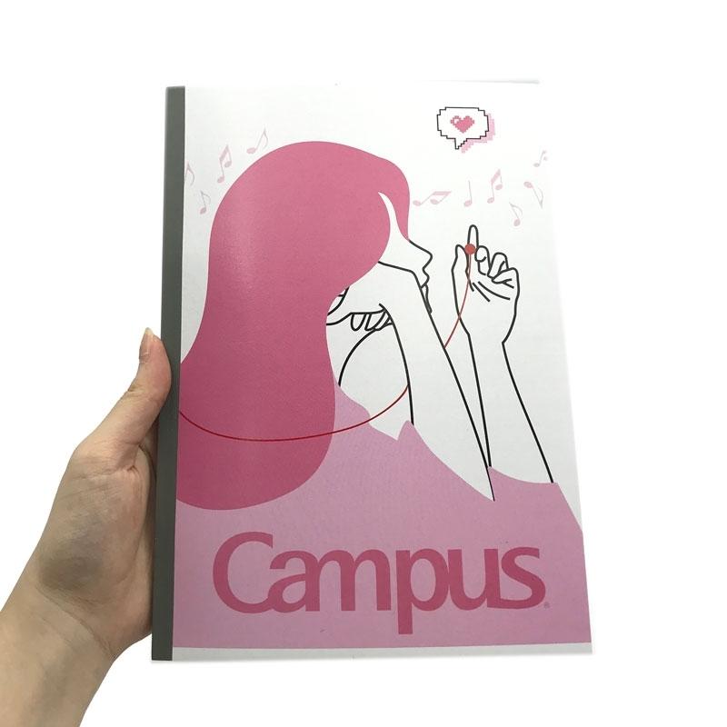 Vở Couple B5 Kẻ Ngang Có Chấm 120 Trang ĐL 70g/m2 - Campus NB-BCOU120 (Mẫu Màu Giao Ngẫu Nhiên)