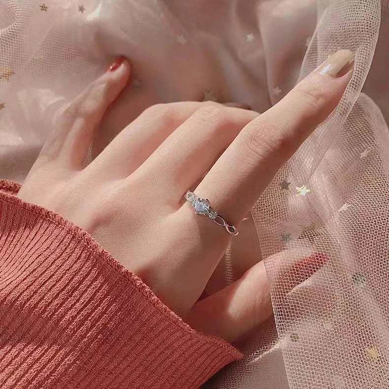 Nhẫn Đôi Bạc Nhẫn Cặp Bạc - Luôn Dõi Theo Em - BẠC HIỂU MINH NC618