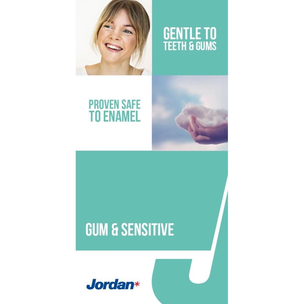 Bộ 2 bàn chải đánh răng Jordan Click Gum Protector, Lông siêu mềm mỏng 0.01mm