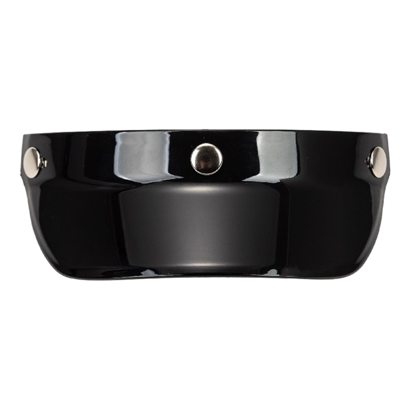 2-Piece Motorcycle Visor with 3 Anti-Scratch Snap for 3/4