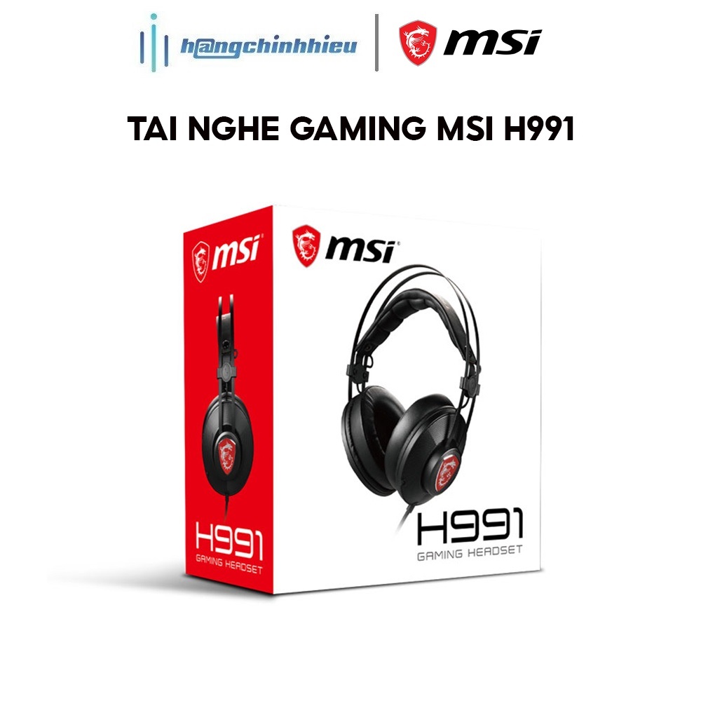 Tai nghe Gaming có khung choàng đầu MSI H991 Hàng chính hãng
