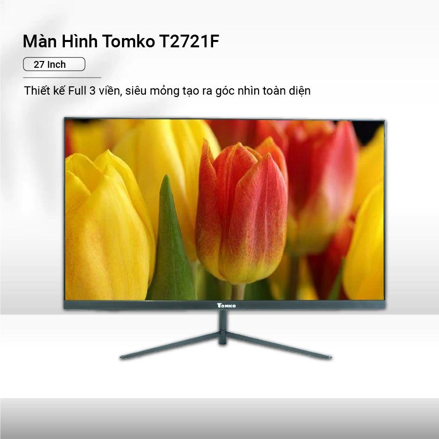 Màn hình máy tính Tomko T2721F 27 inch Full 3 viền IPS 75Hz (HDMI+VGA+DC) - siêu rẻ siêu chất lượng - Hàng chính hãng