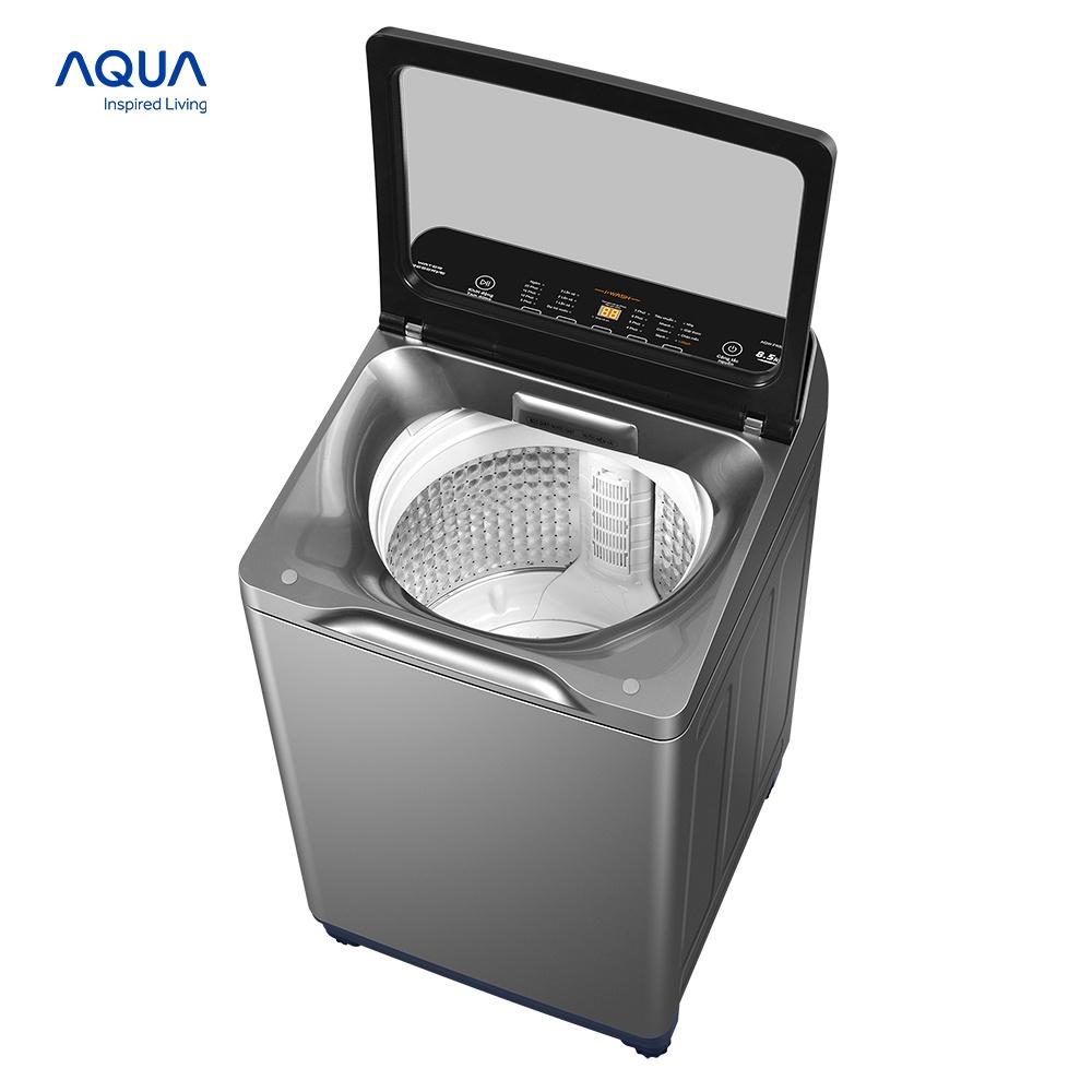 Máy giặt cửa trên Aqua 8.5kg AQW-FR85GT.S - Hàng chính hãng - Chỉ giao HCM, Hà Nội, Đà Nẵng, Hải Phòng, Bình Dương, Đồng Nai, Cần Thơ