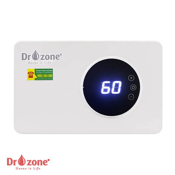 Máy Khử Độc Thực Phẩm Dr.Ozone 400mg O3 / giờ/ khử trùng nước và thực phẩm màn hình Led - Hàng Chính Hãng